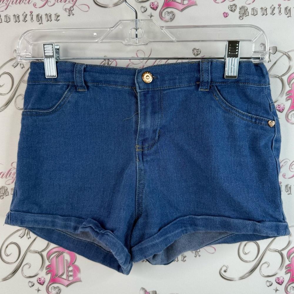 Vince Camuto shorts blue pockets on back Classic Blue Jean Shorts